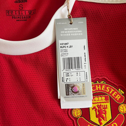 Manchester United Jersey 2021/22 Home Small Mens Soccer Shirt H31447 Adidas