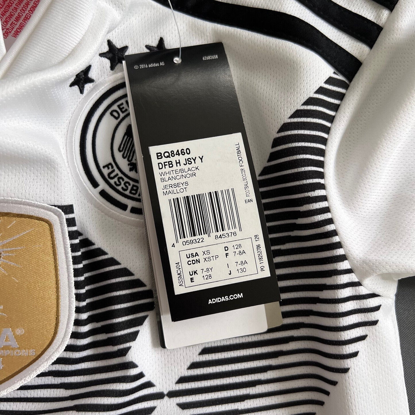 Hummels Germany Jersey 2018 2019 Home Football Shirt Trikot Adidas Boys Size XS