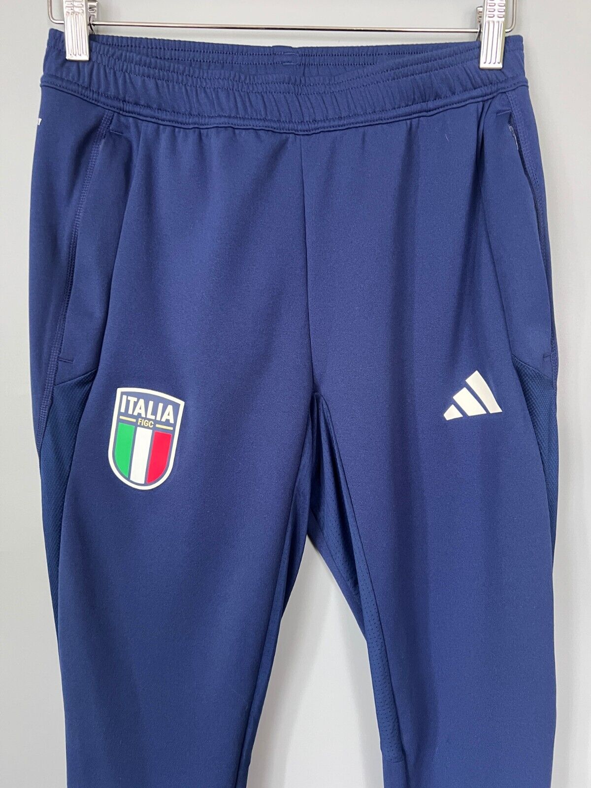 Italy Tiro 23 Training Pants Blue Football Soccer Adidas HS9859 Mens Size S