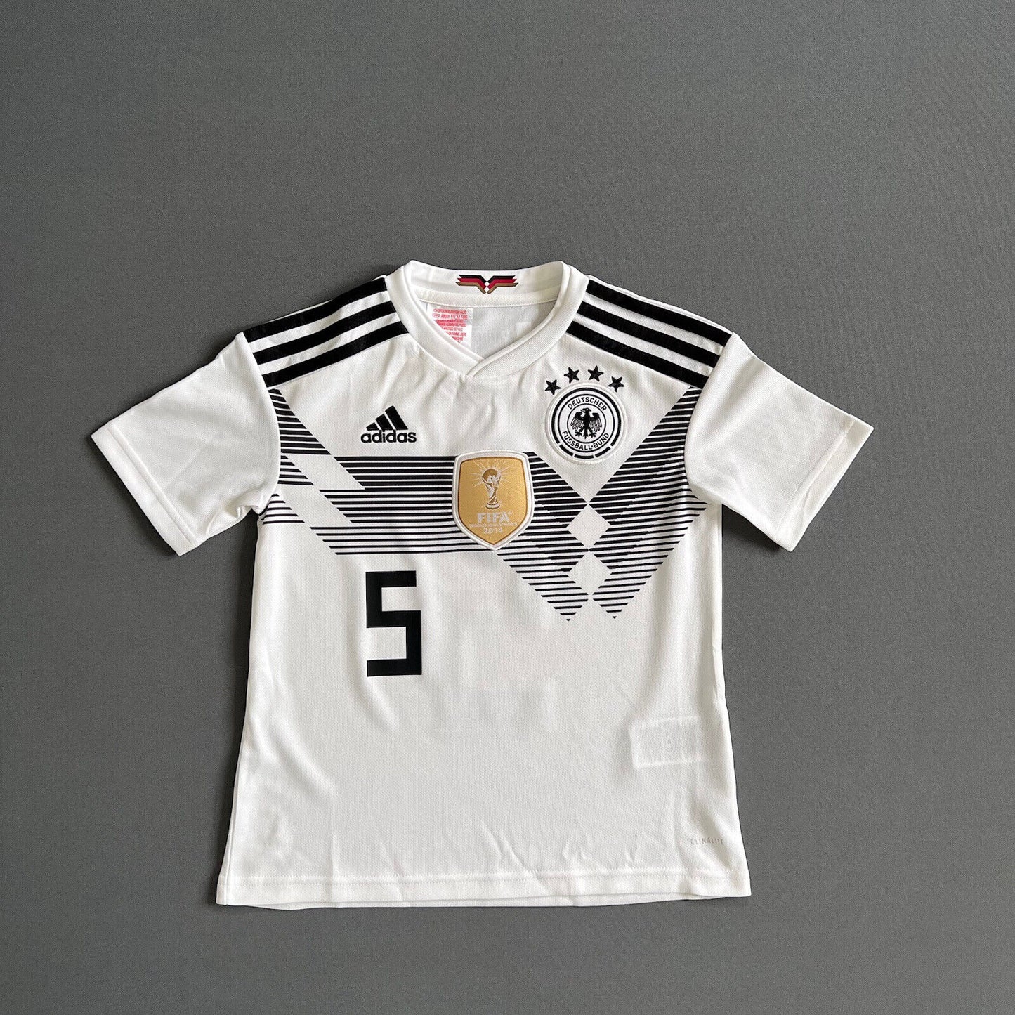 Hummels Germany Jersey 2018 2019 Home Football Shirt Trikot Adidas Boys Size XS