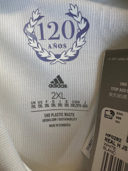Real Madrid Jersey 22/23 Home Authentic Soccer Shirt HF0292 Adidas Mens Size XXL