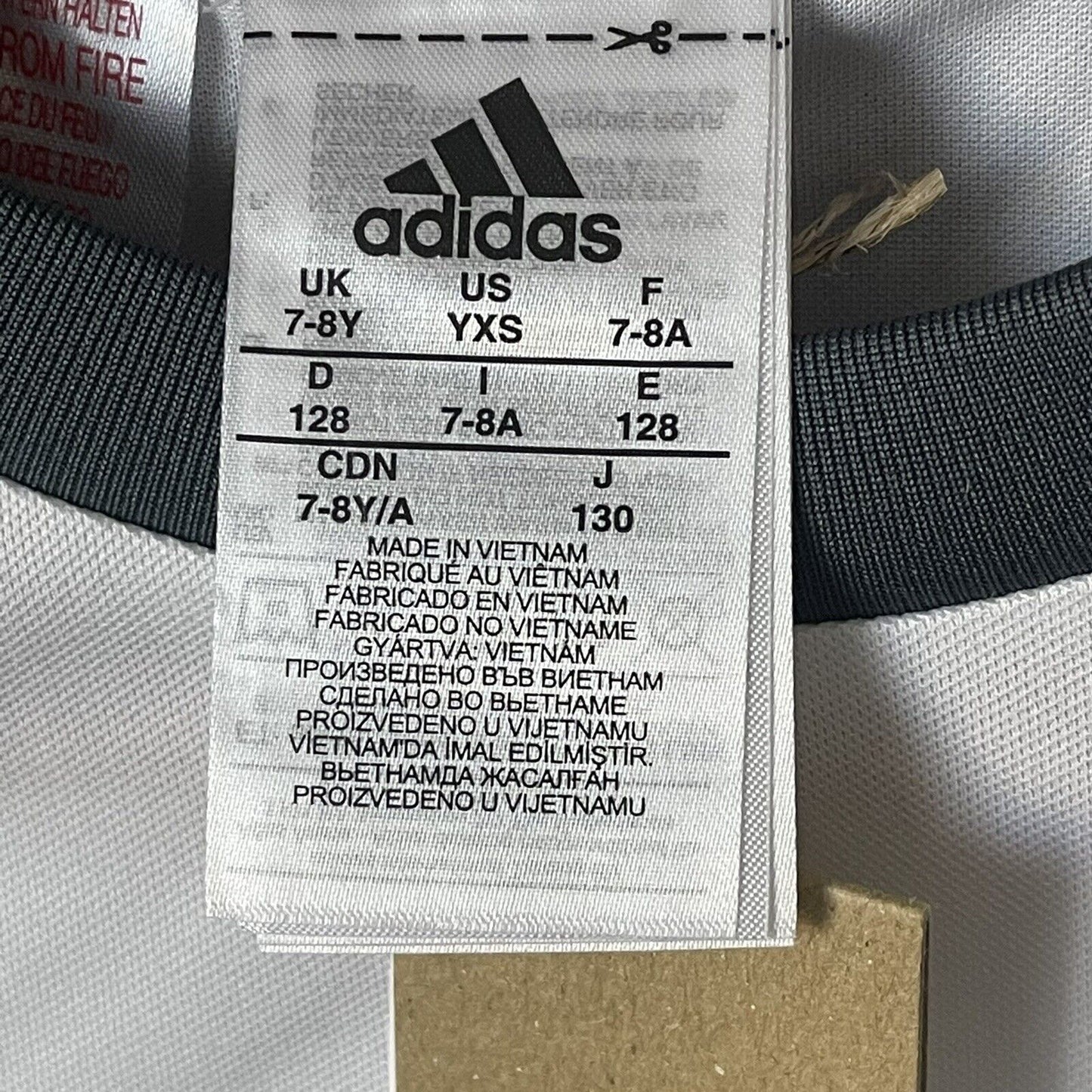REAL MADRID JERSEY KIDS BOYS 128 7-8Y FOOTBALL SOCCER SHIRT ADIDAS EK0235