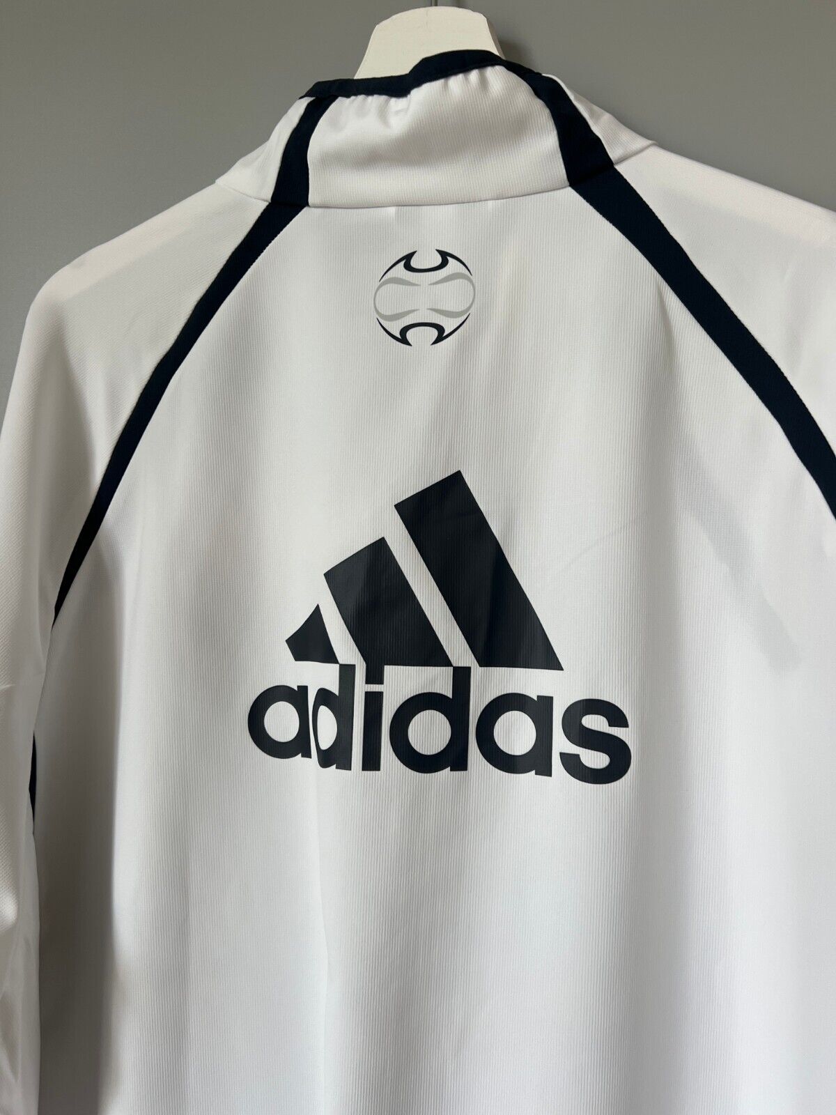 Real Madrid Teamgeist Jacket 2006x2021 White Soccer Adidas HA2537 Mens Size 2XL