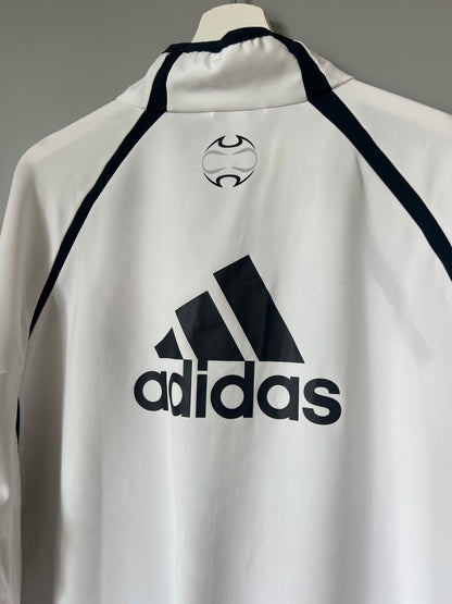 Real Madrid Teamgeist Jacket 2006x2021 White Soccer Adidas HA2537 Mens Size 2XL