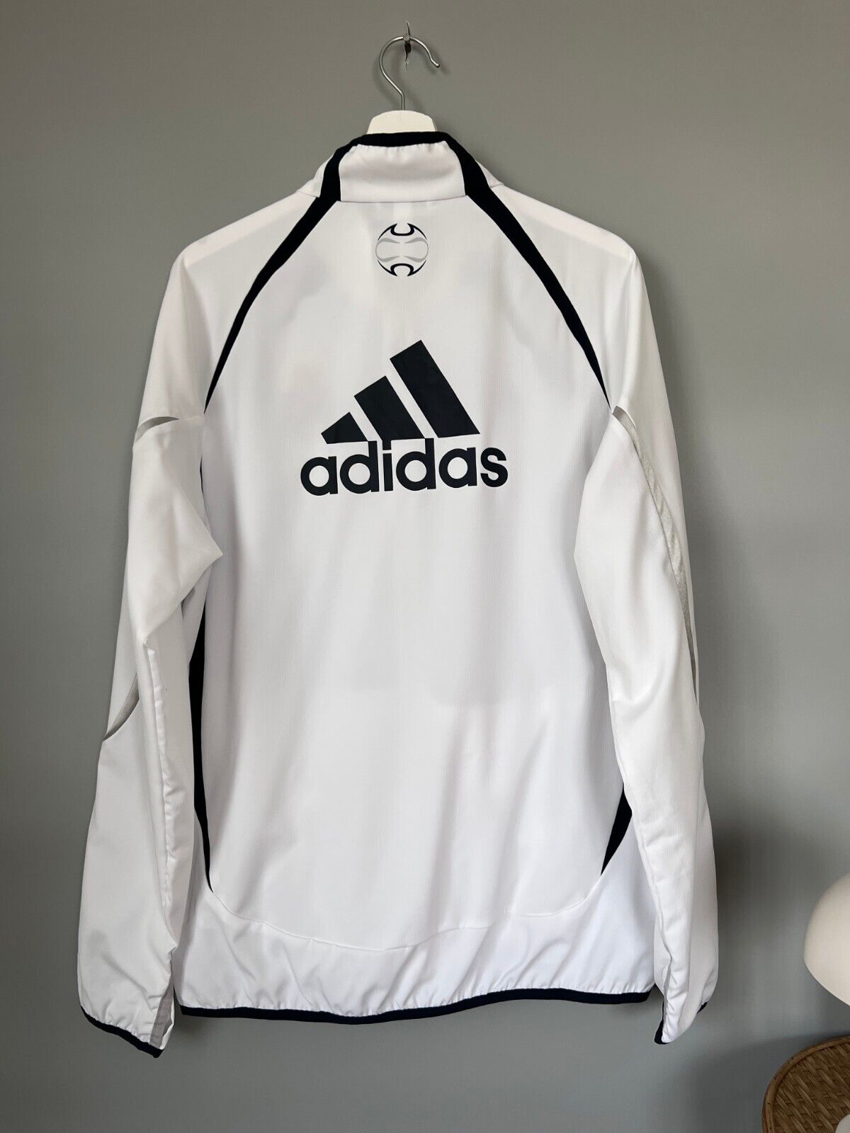 Real Madrid Teamgeist Jacket 2006 x 2021 White Soccer Adidas HA2537 Mens Size M