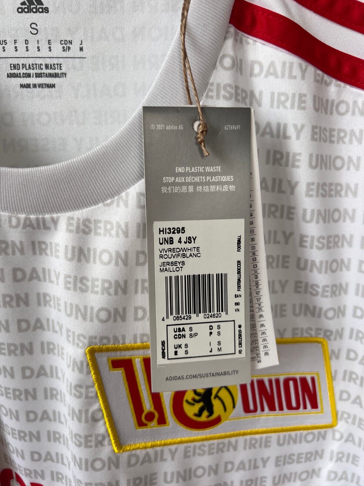 1. FC Union Berlin Jersey 22/23 Fourth Soccer Football Shirt Adidas Mens Size S
