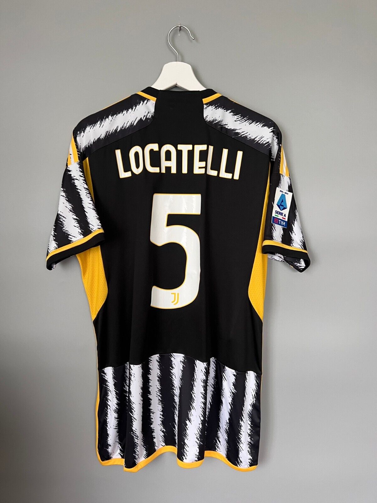 Locatelli Juventus Jersey 23/24 Away Football Soccer Shirt Adidas Mens Size L