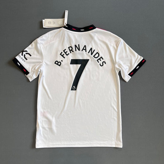 Fernandes Manchester United Jersey 22-23 Away Size M Boys Adidas Football Shirt