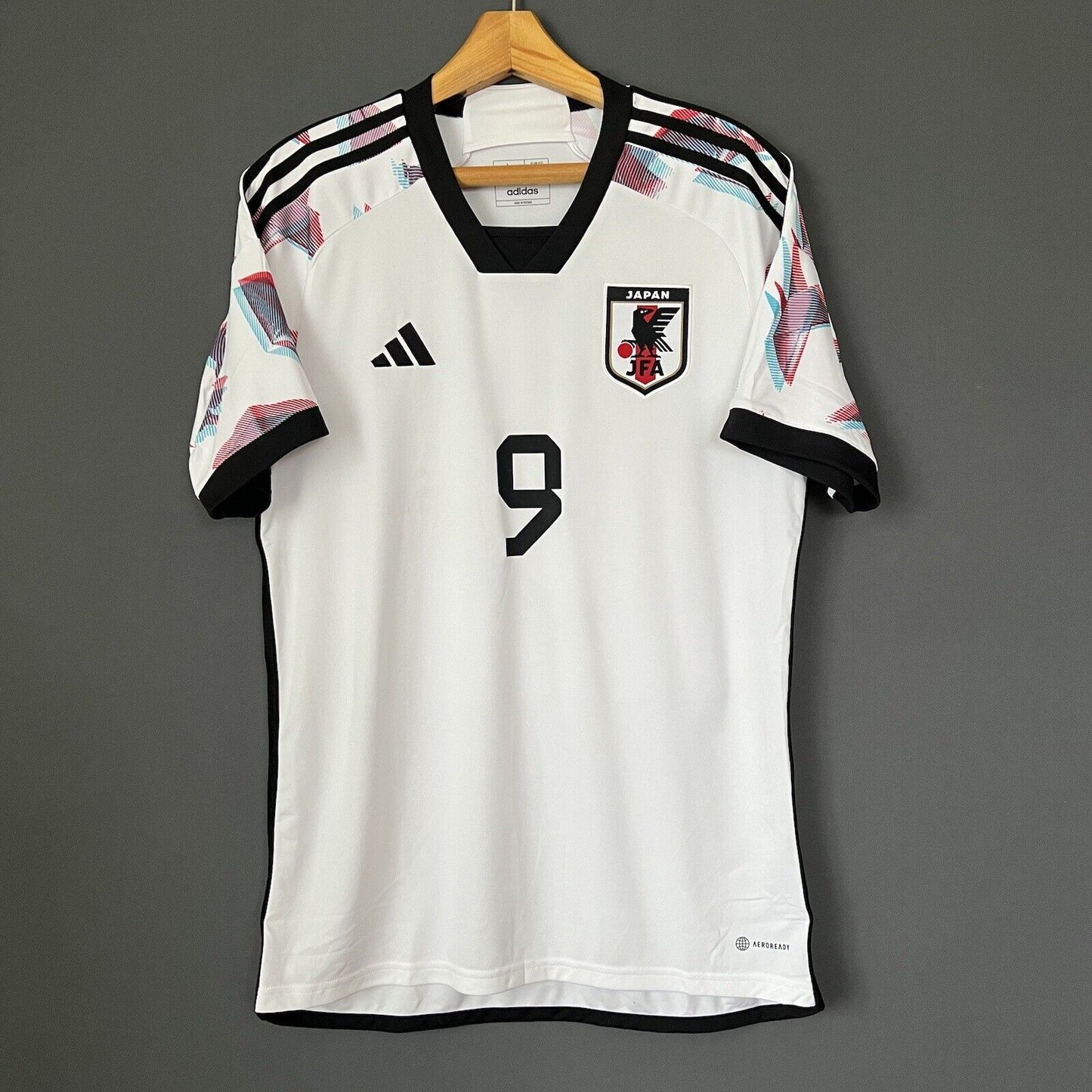 Furuhashi Japan Jersey 2022 Away Large Mens Soccer Shirt World Cup Adidas