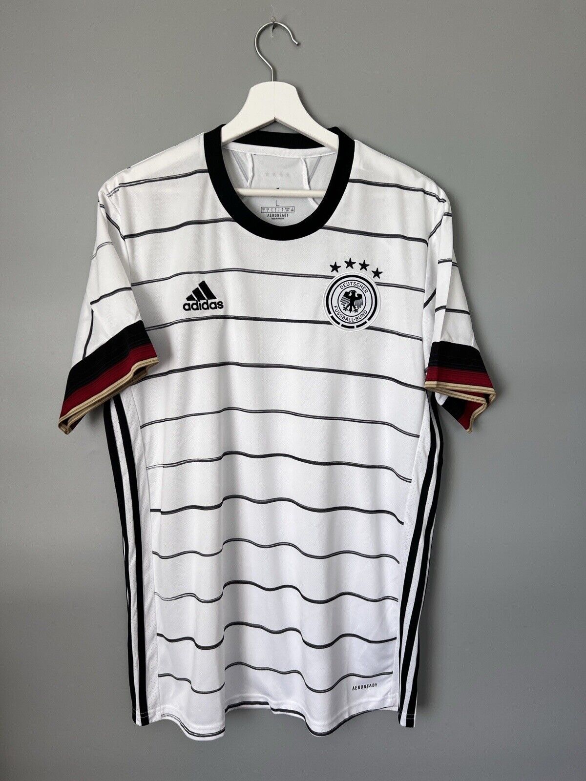 Germany Jersey Home Soccer Football Shirt Adidas DFB EH6105 Mens Size L