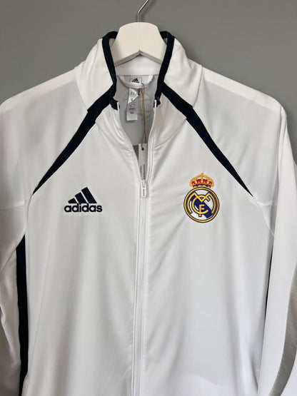 Real Madrid Teamgeist Jacket 2006x2021 White Soccer Adidas HA2537 Mens Size M