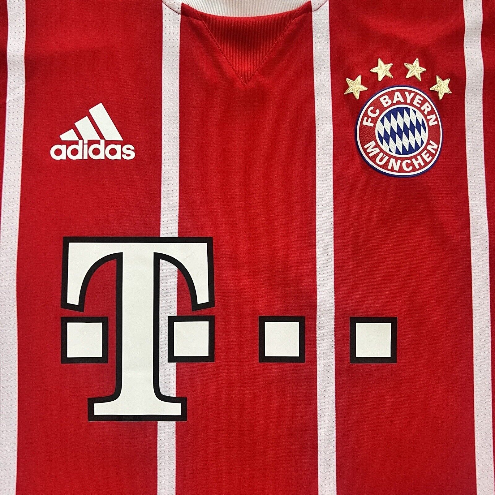 Bayern Munich Jersey 2017/18 Home Match Worn Mens Size 7 Football Shirt Adidas