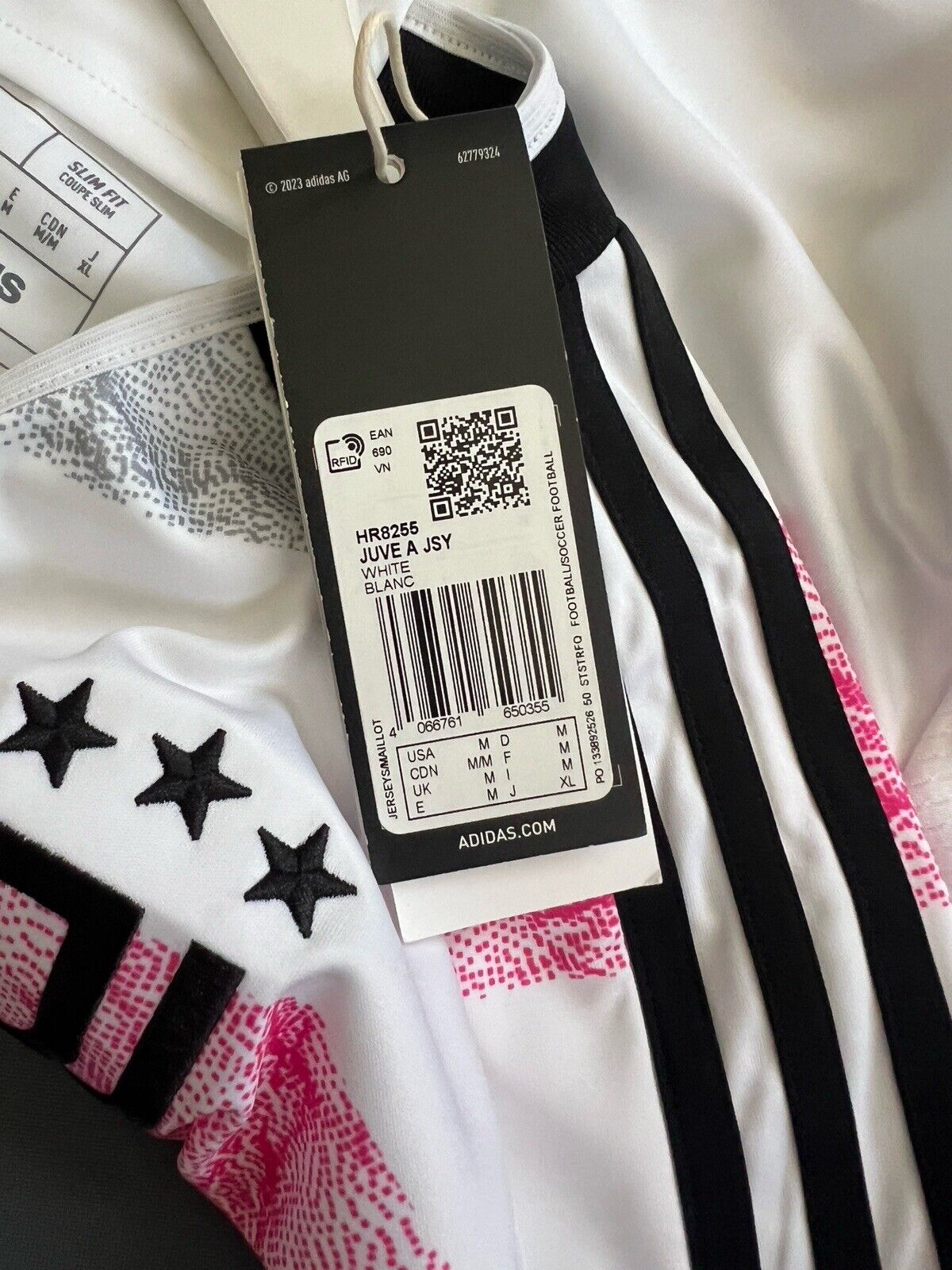 Juventus Jersey 2023 2024 Away Football Soccer Shirt Adidas HR8255 Mens Size M