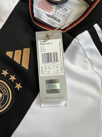 Germany Jersey 2023 Home Soccer Football Shirt Adidas HF1467 Boys Size XS