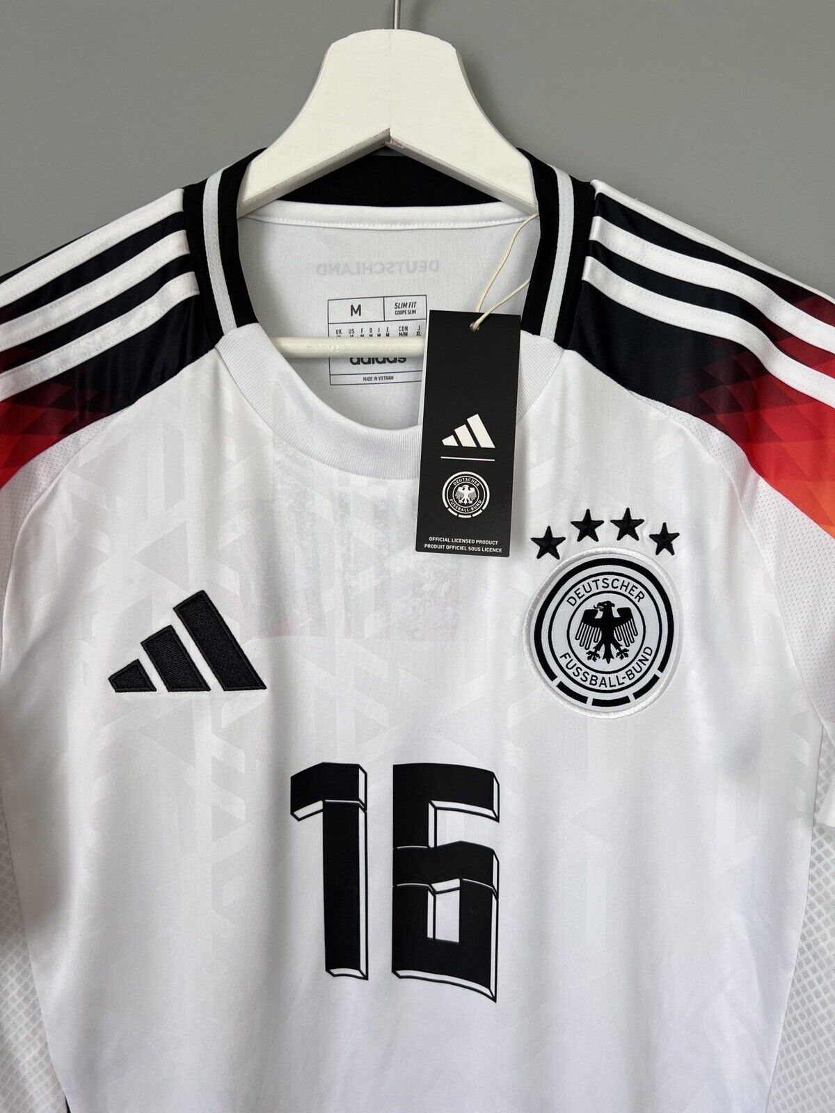 Germany Jersey 2024 Home Soccer Football Shirt Adidas IP8139 Mens Size M