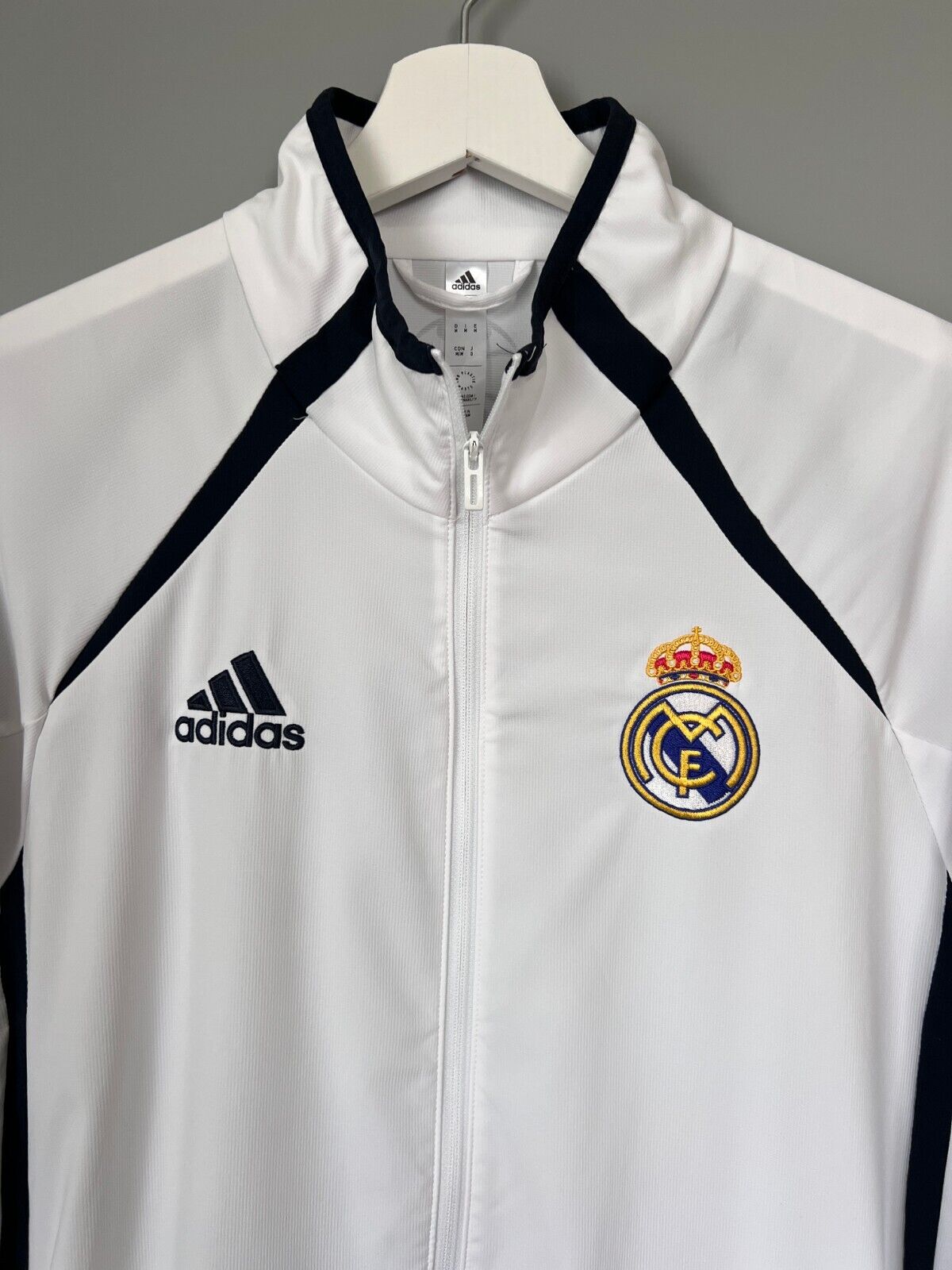 Real Madrid Teamgeist Jacket 2006 x 2021 White Soccer Adidas HA2537 Mens Size M