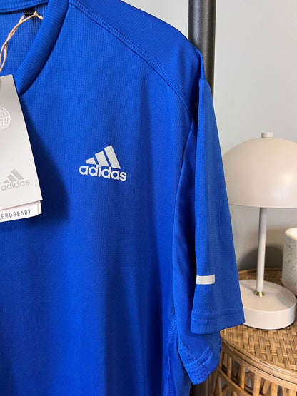 Adidas Mens Blue Running T-Shirt Size L Athletic Jersey GC9094
