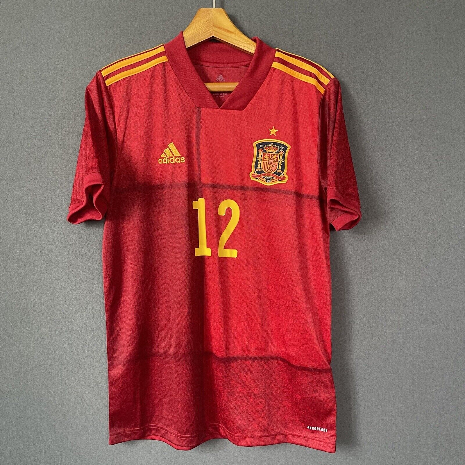FERRAN SPAIN TEAM JERSEY 2021 HOME SIZE M FOOTBALL SOCCER SHIRT ADIDAS [FR8361]