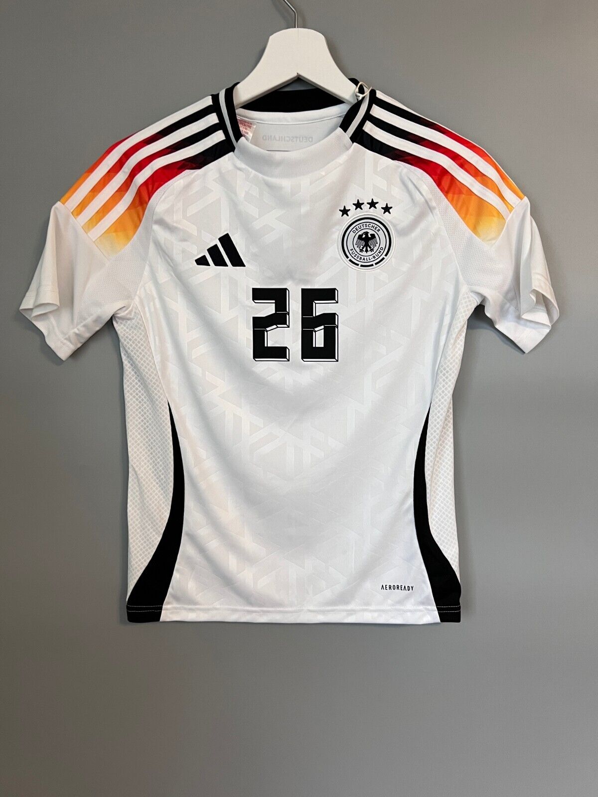 Undav Germany Jersey 2024 Home Soccer Football Adidas DFB IP6130 Boys Size M