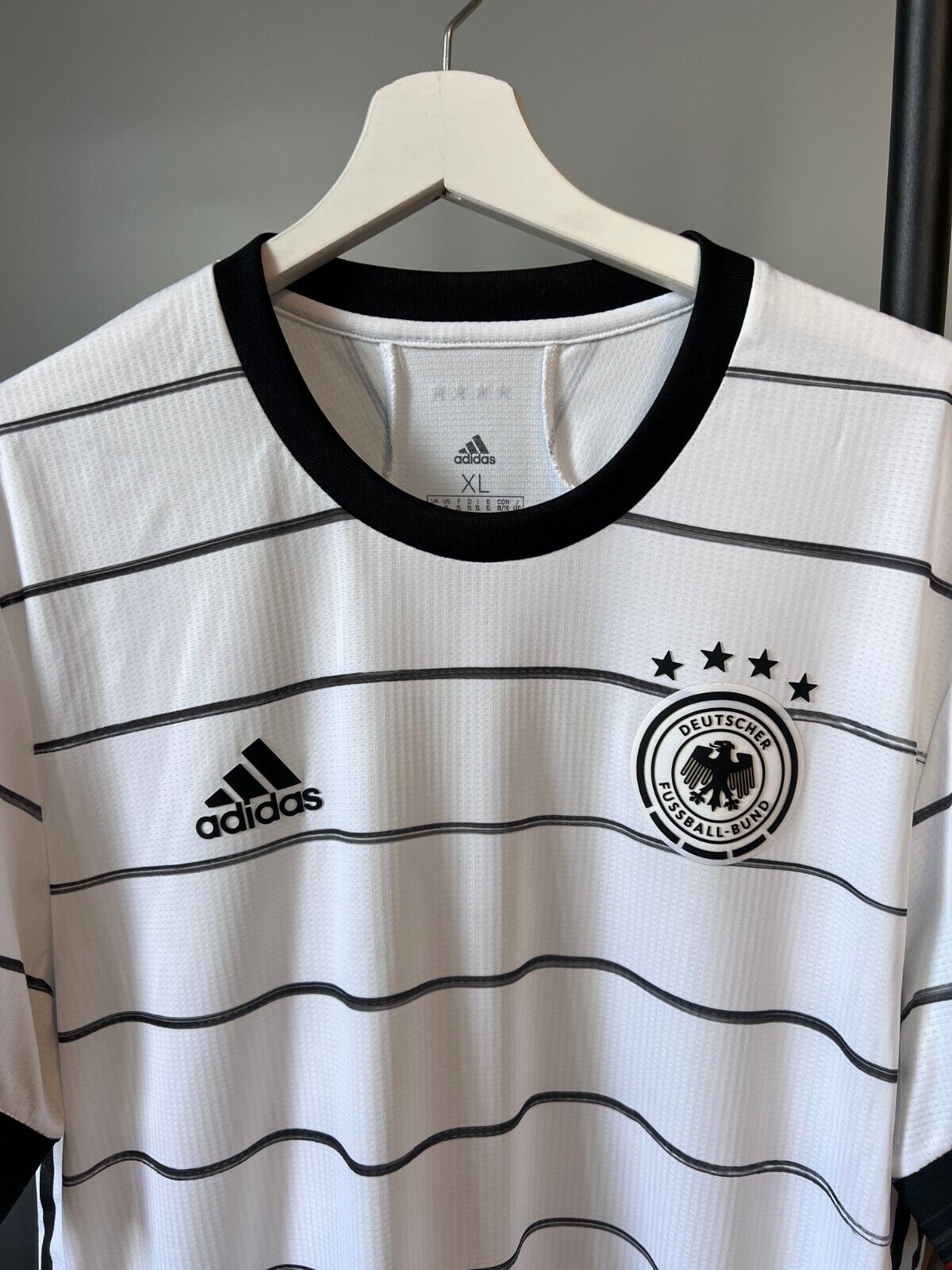 Germany Jersey 2020 Home Authentic Soccer Shirt Adidas EH6104 Mens Size XL