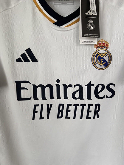 Camavinga Real Madrid Jersey 23/24 Home Mens Soccer Shirt HR3796 Adidas Size S