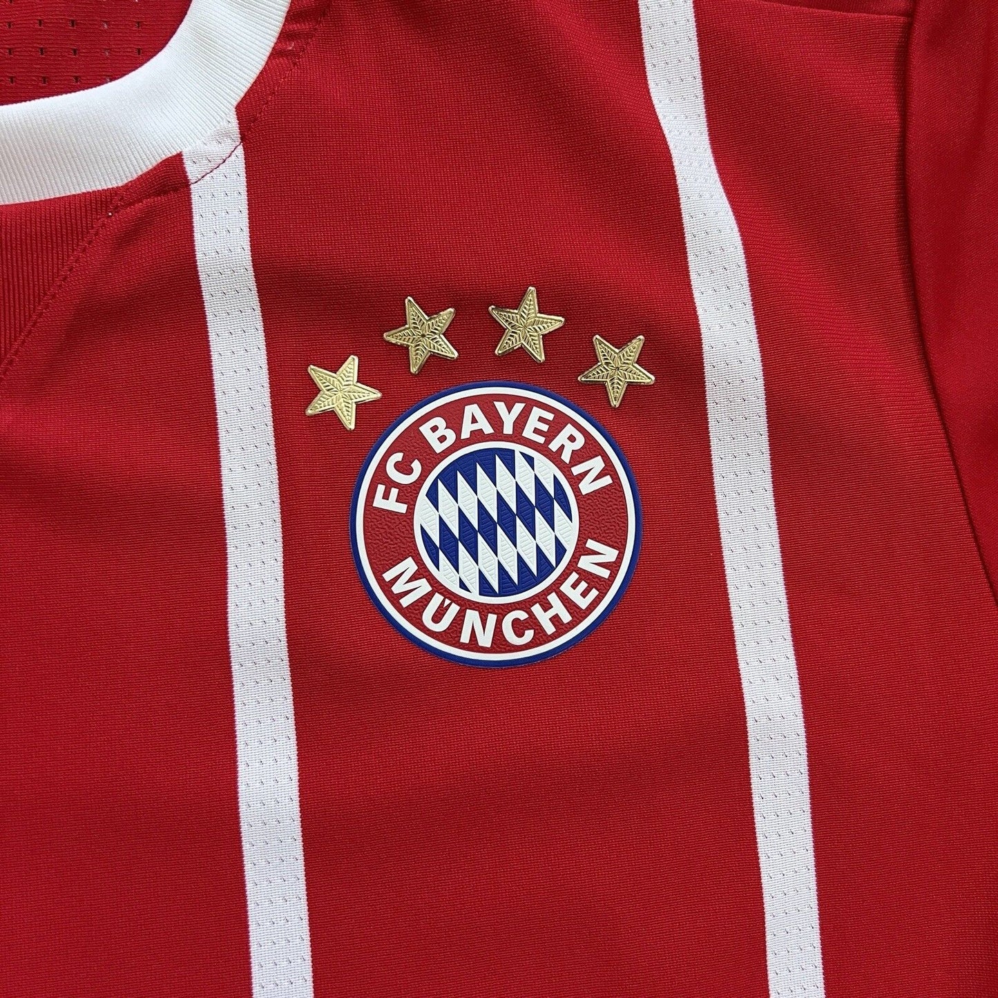 Bayern Munich Jersey 2017/18 Home Match Worn Mens Size 7 Football Shirt Adidas