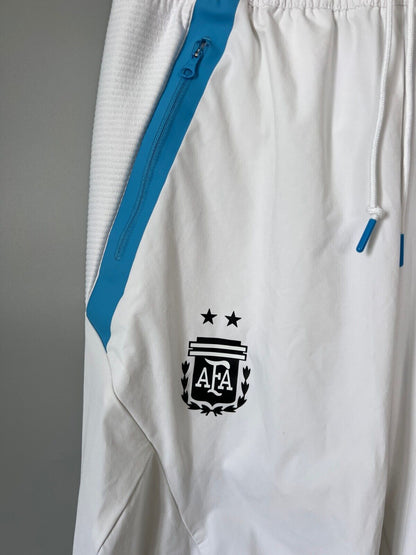 Argentina Travel Game Day Pants White Football Soccer Adidas IC4448 Mens Size M