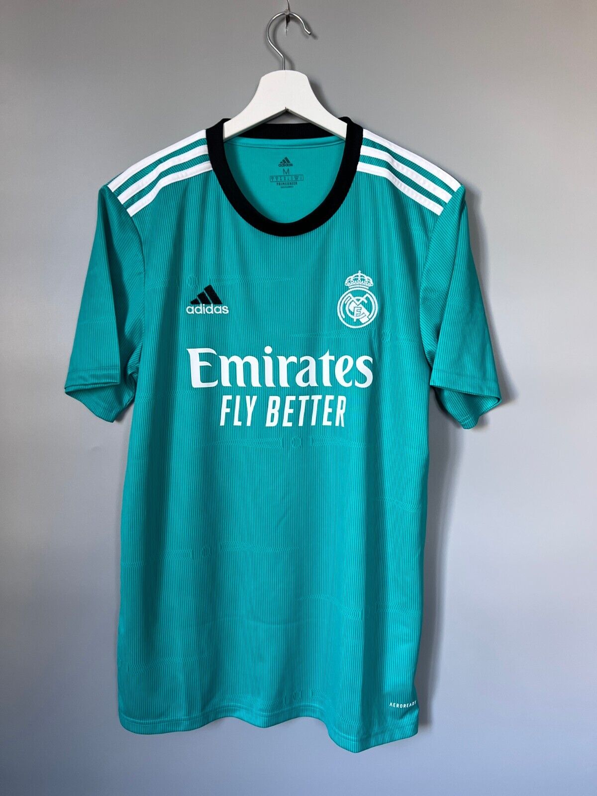 Real Madrid Jersey 21/22 Third Football Soccer Shirt H40951 Adidas Mens Size M