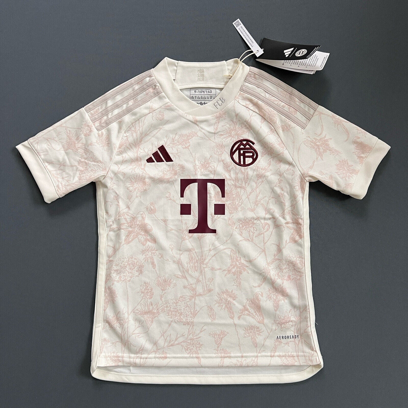 Bayern Munich Jersey 23/24 Third Soccer Shirt Trikot IB1506 Adidas Boys Size S