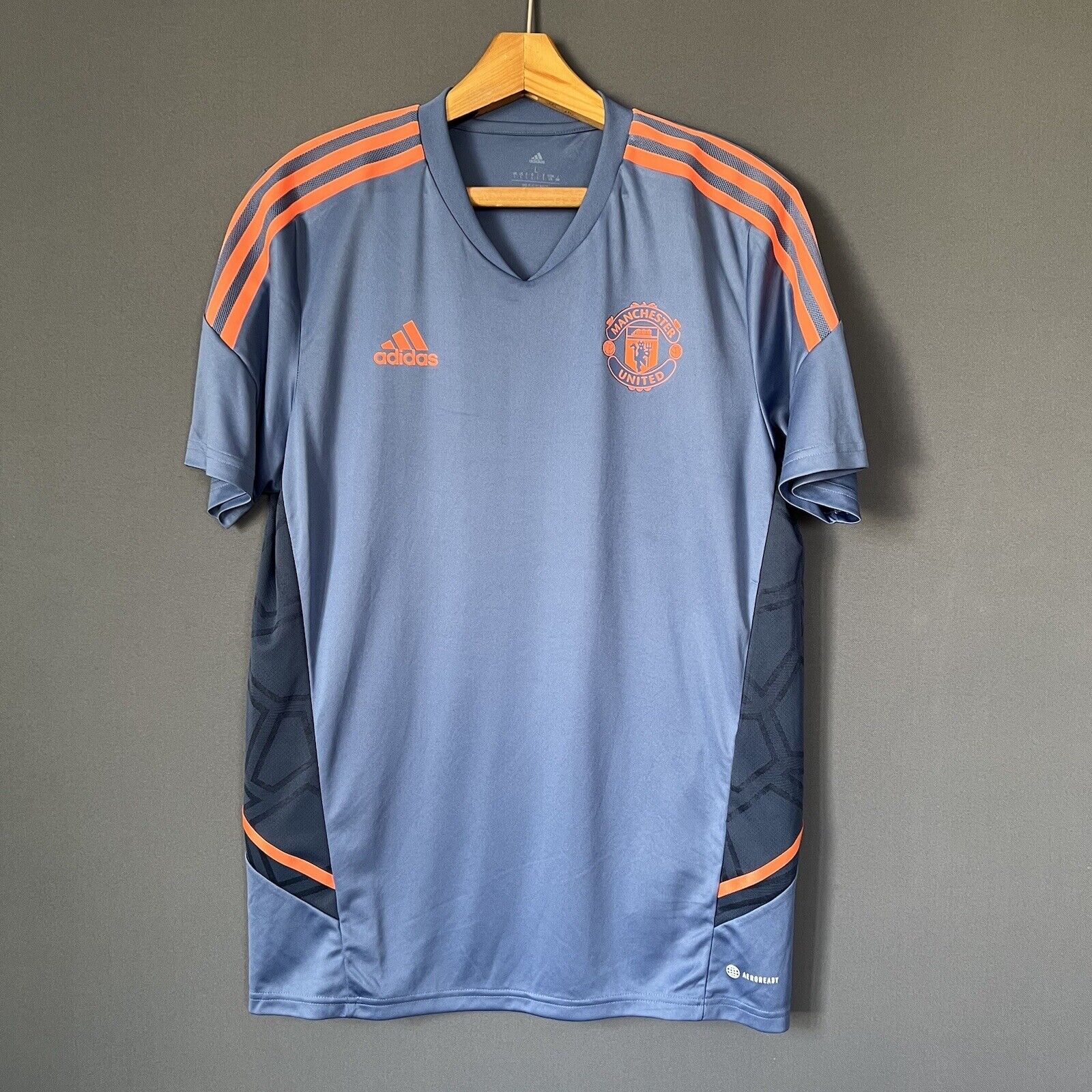 Manchester United Jersey Training Large Mens Football Shirt HH9316 Adidas