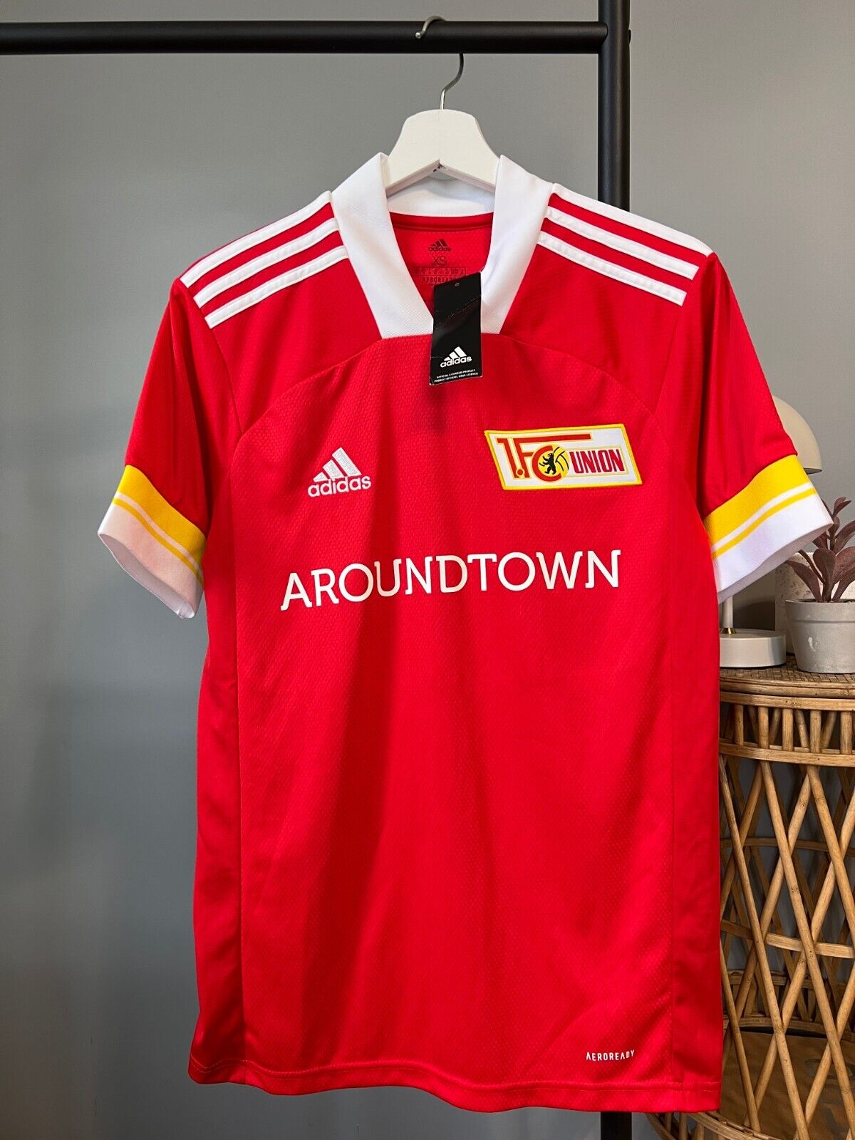 1. FC Union Berlin Jersey 20/21 Home Soccer Football Shirt Adidas Mens Size XS