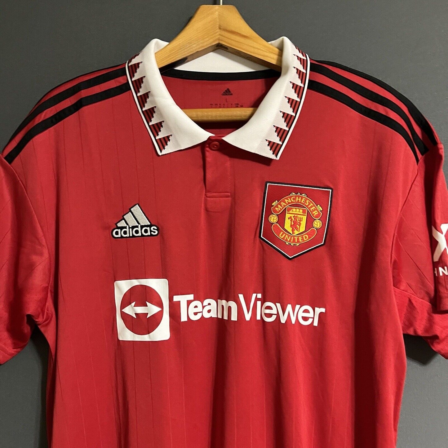 Manchester United Jersey 2022/23 Home Large Football Soccer Trikot Adidas H13881