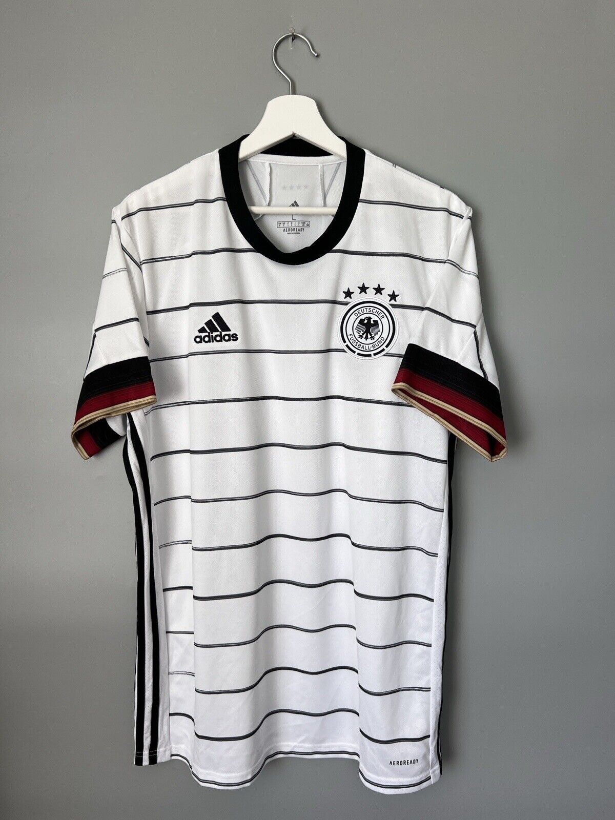 Germany Jersey Home Soccer Football Shirt Adidas DFB EH6105 Mens Size L