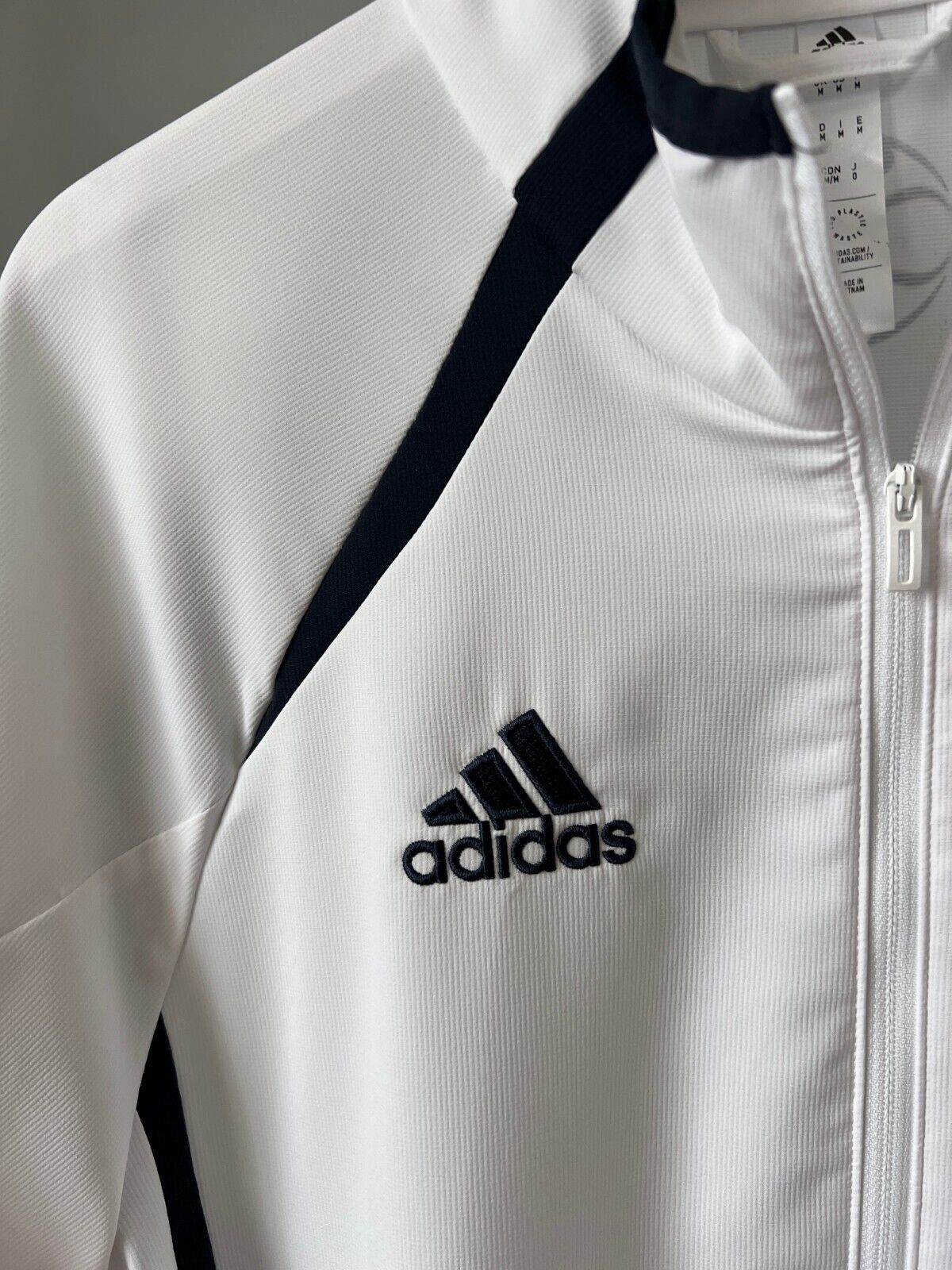 Real Madrid Teamgeist Jacket 2006 x 2021 White Soccer Adidas HA2537 Mens Size M