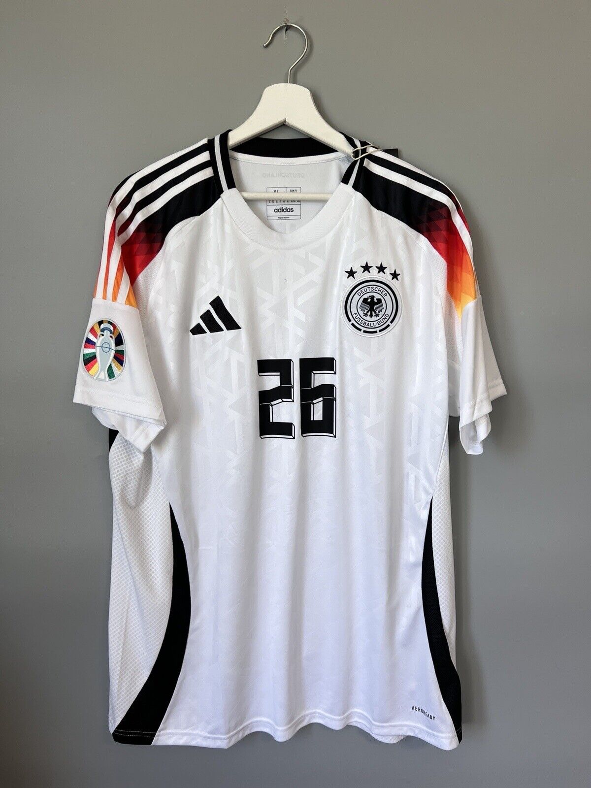 Undav Germany Jersey 2024 Home Soccer Football Shirt Adidas IP8139 Mens Size XL