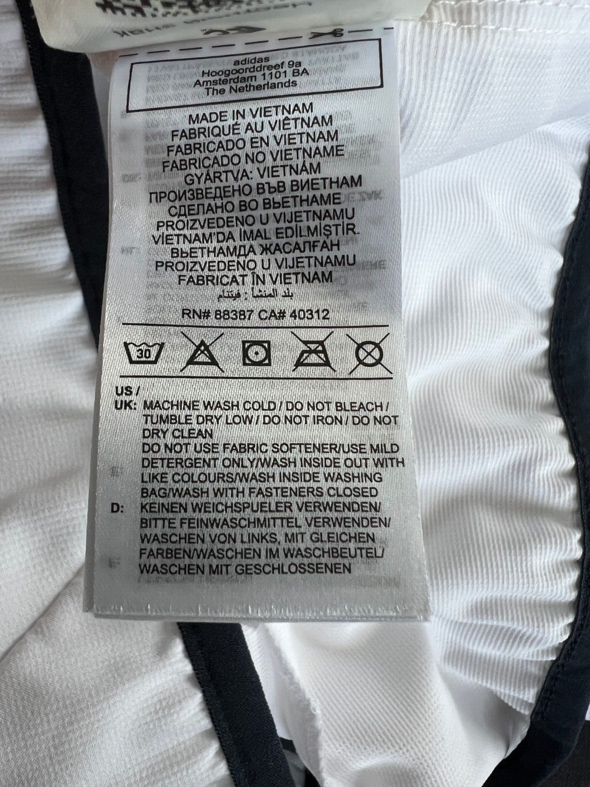 Real Madrid Teamgeist Jacket 2006 x 2021 White Soccer Adidas HA2537 Mens Size M