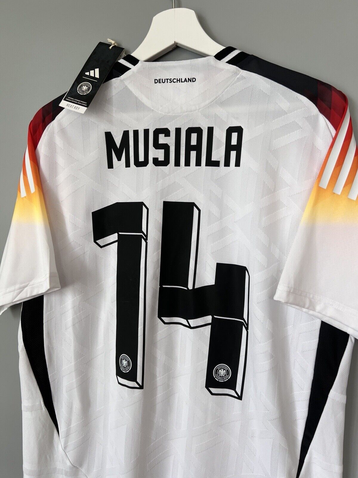 Musiala Germany Jersey 2024 Home HEAT.RDY Soccer Shirt Adidas IZ1620 Mens Size L