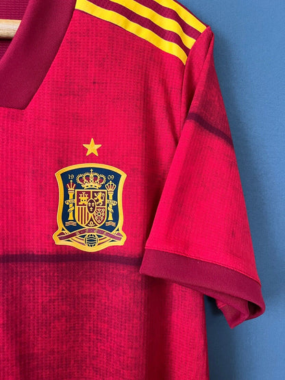 SPAIN JERSEY 20-22 HOME PLAYER ISSUE MENS FOOTBALL SOCCER MAILLOT SIZE L ADIDAS