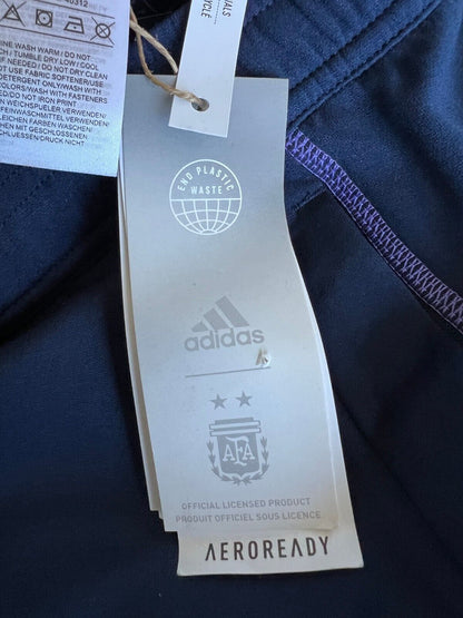 Argentina Tiro 23 Training Pants Blue Football Soccer Adidas HF3914 Mens Size XS