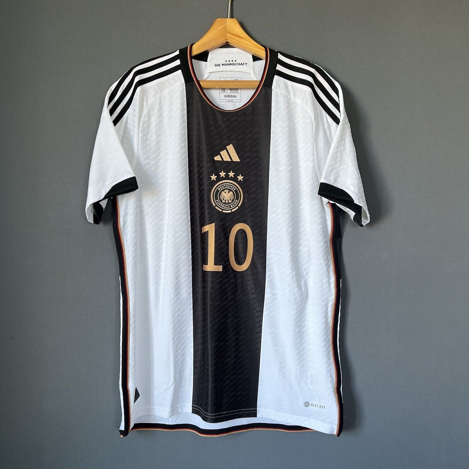 Gnabry Germany Jersey 2022 Home Authentic Large Mens Football Shirt Adidas