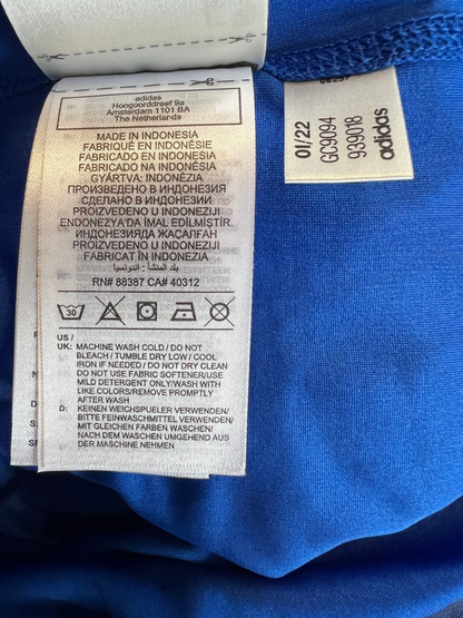 Adidas Mens Blue Running T-Shirt Size L Athletic Jersey GC9094