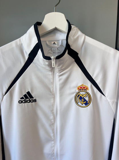 Real Madrid Teamgeist Jacket 2006 x 2021 White Soccer Adidas HA2537 Mens Size M