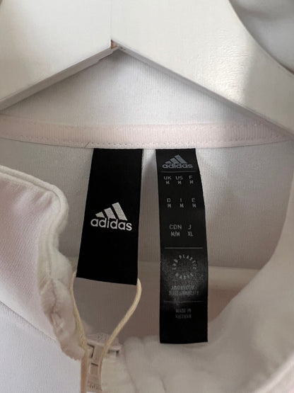 Real Madrid Anthem Jacket White Soccer Football Adidas HY0643 Mens Size M