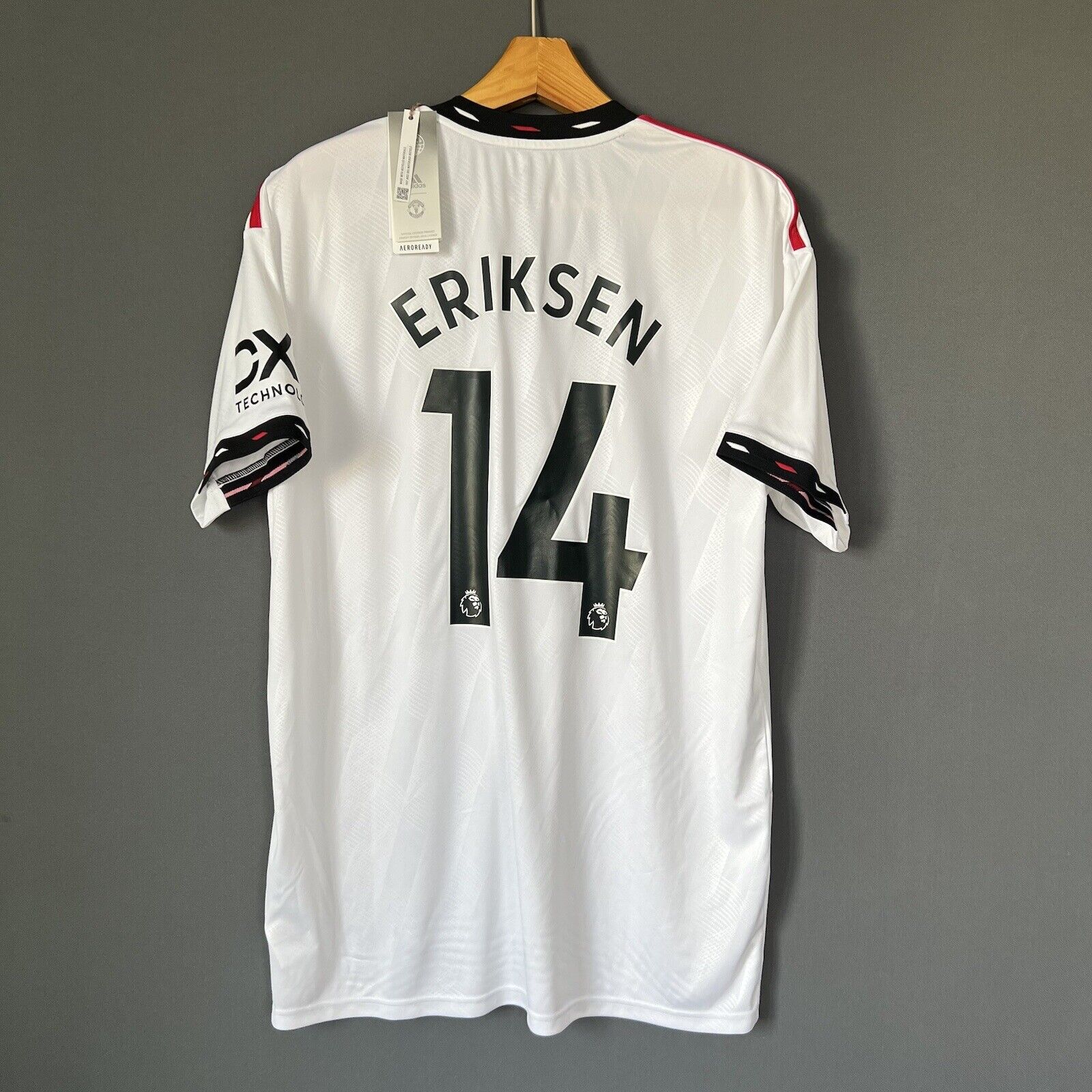 Eriksen Manchester United Jersey 2022/23 Away Adidas H13880 Football Shirt Large
