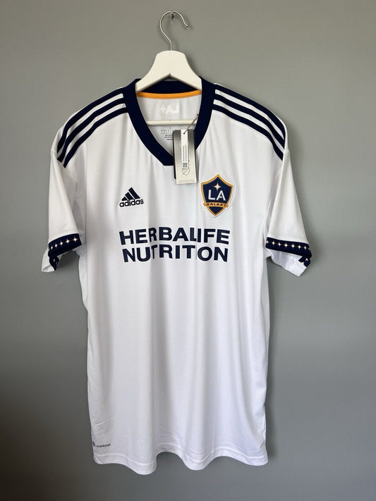La Galaxy Jersey 21/22 Home Soccer Football Shirt H45428 Adidas Mens Size L