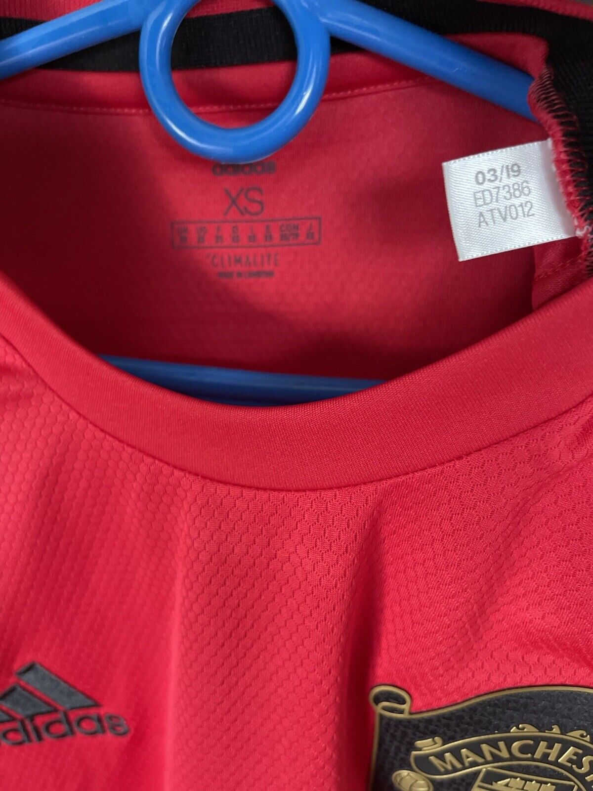 [ED7386] Manchester United Jersey 2019/20 Home Size XS Football Shirt Adidas