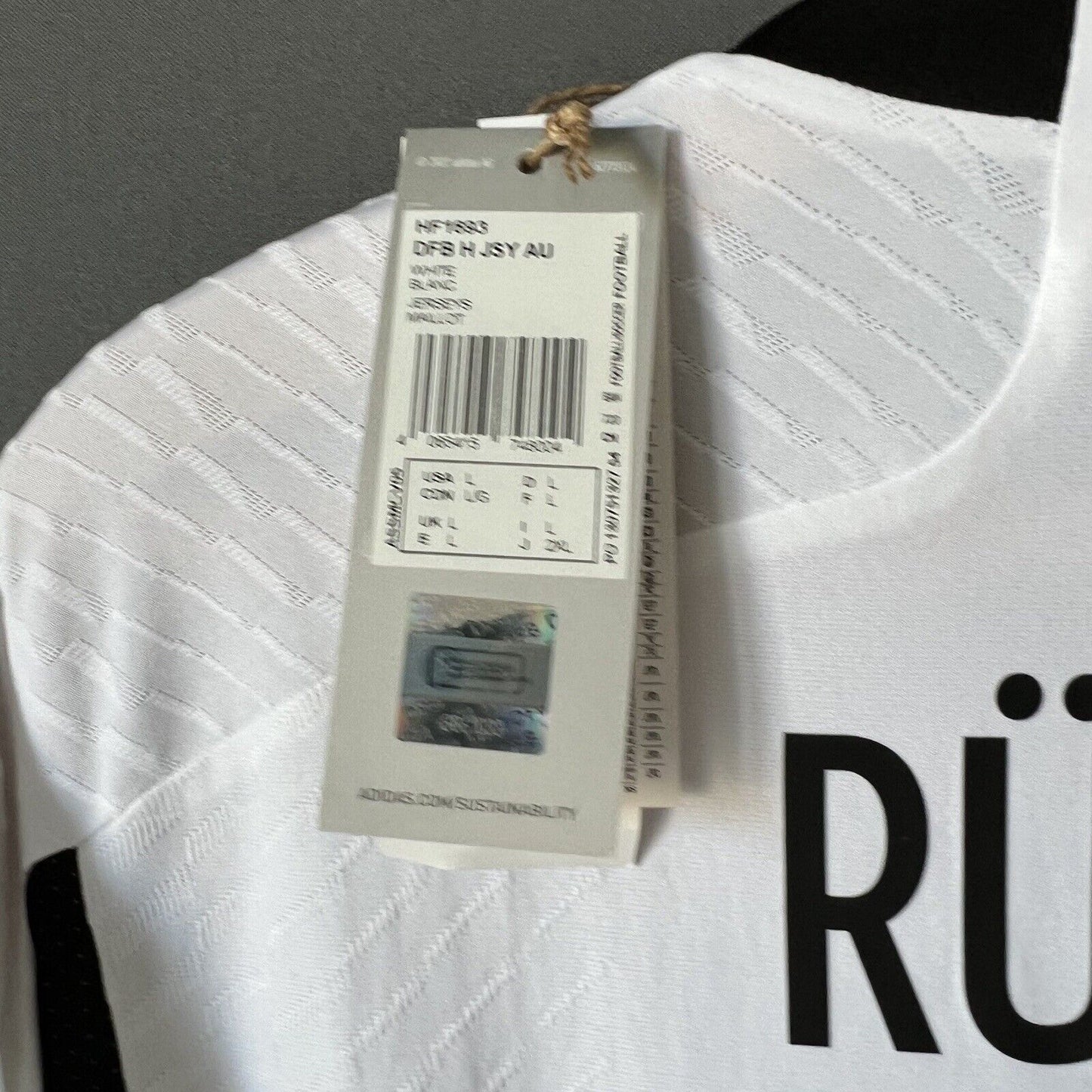 Rudiger Germany Jersey 2022 Home Authentic Large Mens Football Shirt Adidas