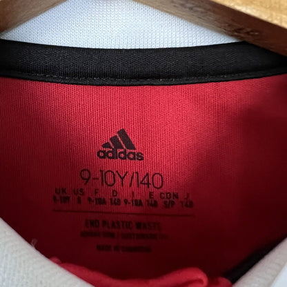 Manchester United 2022-23 Home Size S 9-10Y Boys Soccer Football Shirt Adidas