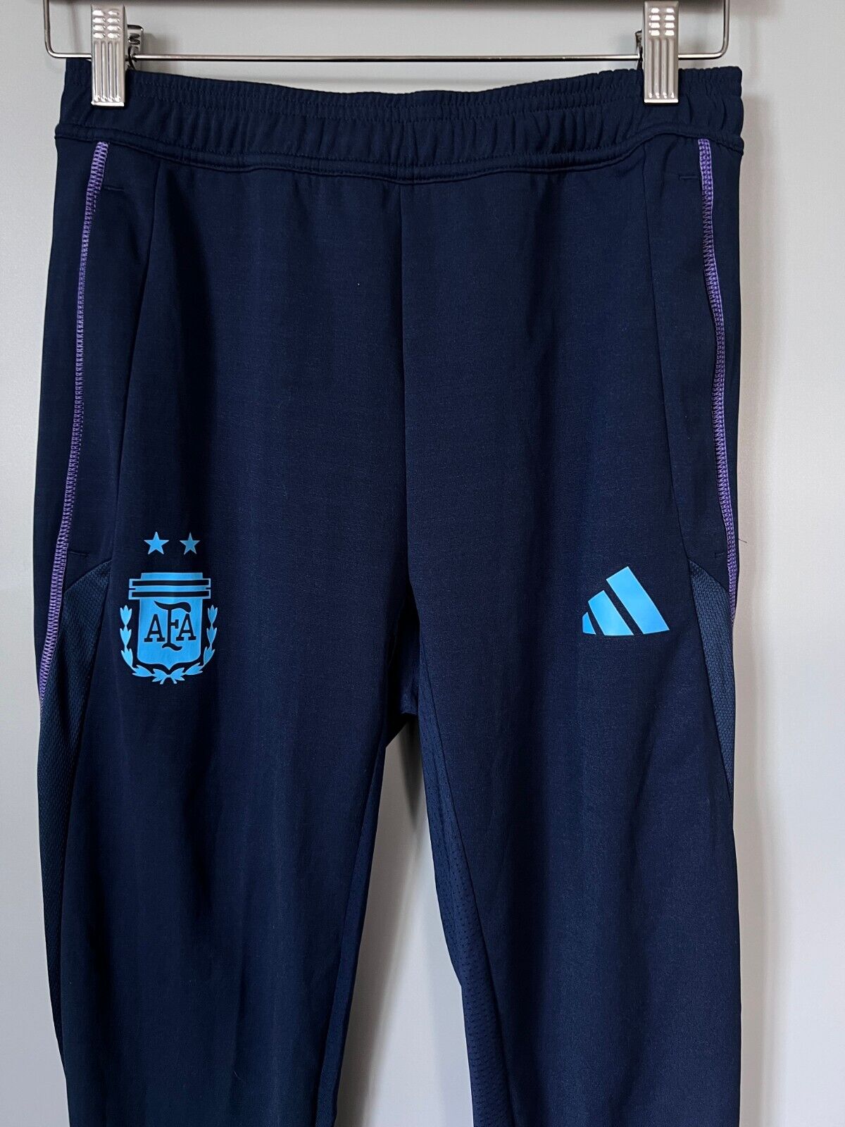 Argentina Tiro 23 Training Pants Blue Football Soccer Adidas HF3914 Mens Size S