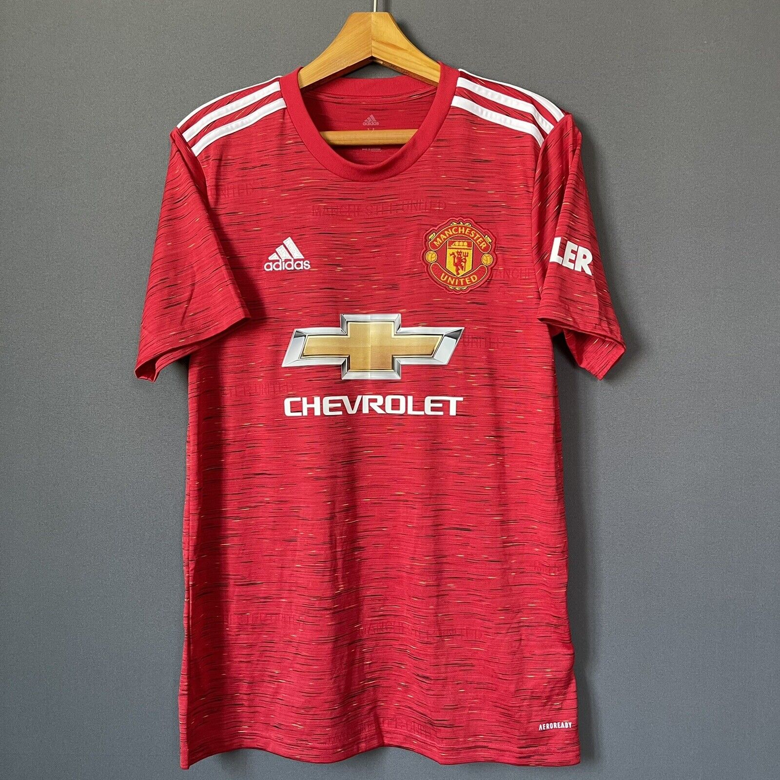 Fernandes Manchester United Jersey 2020/21 Home Medium Shirt Adidas GC7958